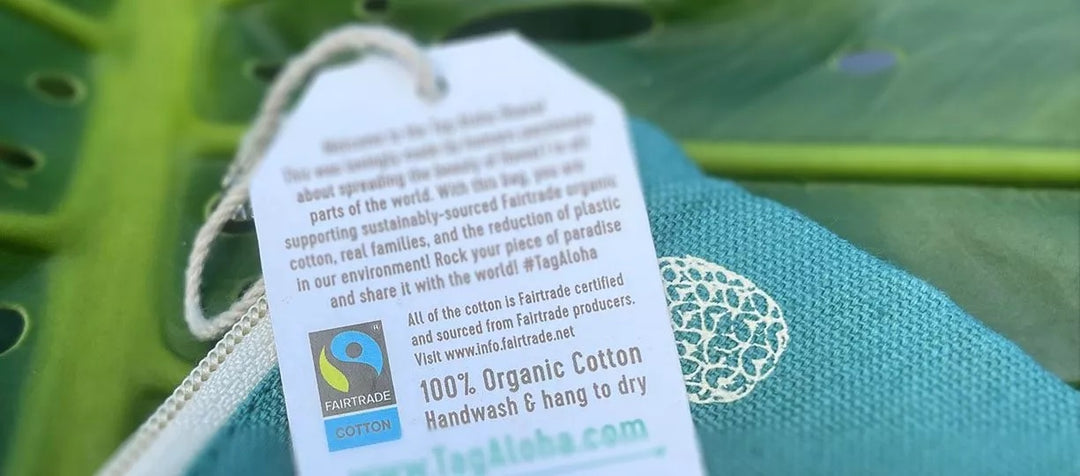 Tag Aloha Co. spotlighted in Fairtrade America’s guides to Fairtrade labeling