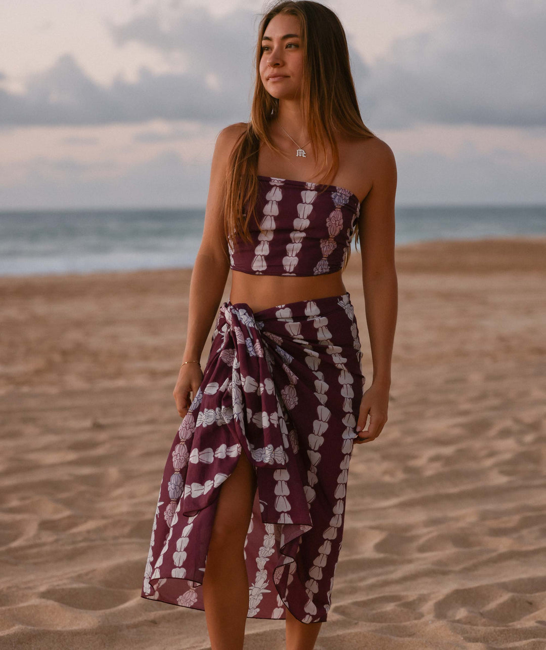 Crown Flower Organic Cotton Pareo