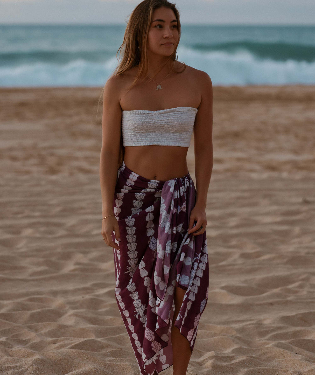 Crown Flower Organic Cotton Pareo