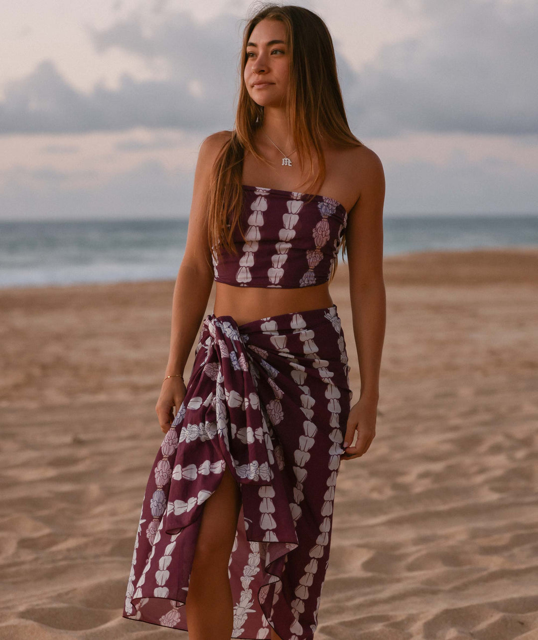 Crown Flower Mini Organic Cotton Pareo