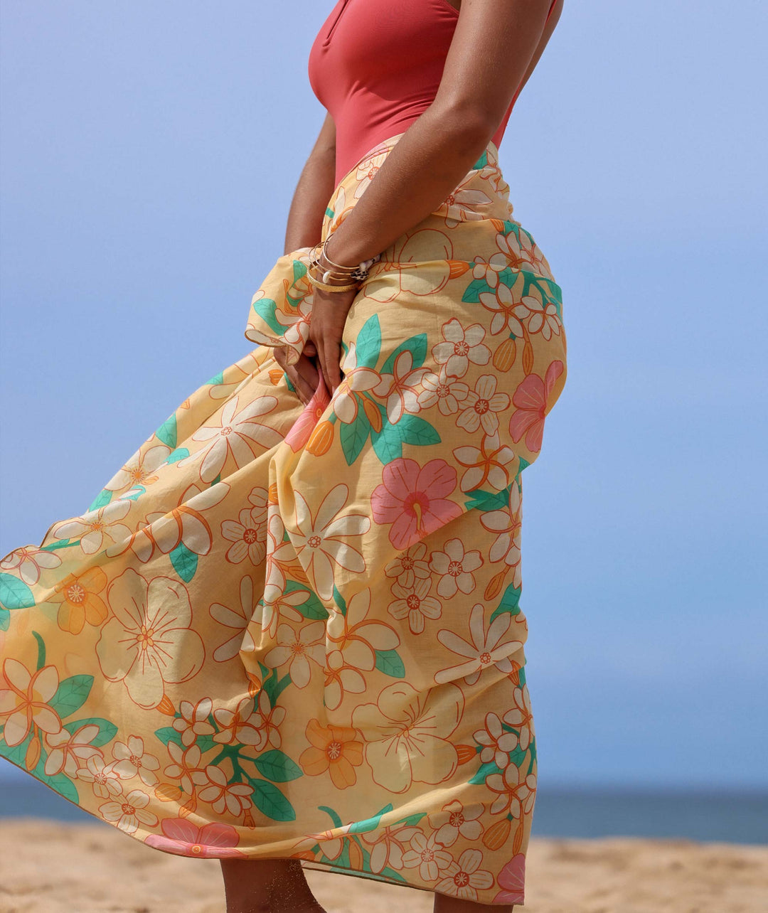 Kailua Blooms Organic Cotton Pareo