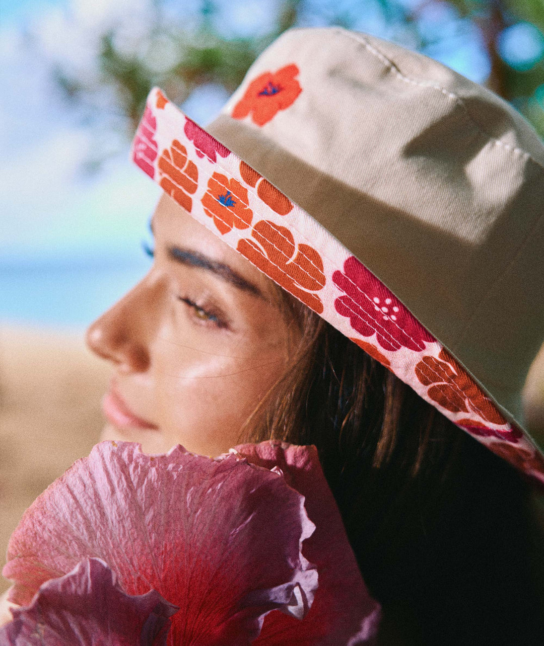 Reversible Bucket Hat - Aloalo with Hawaiian Airlines