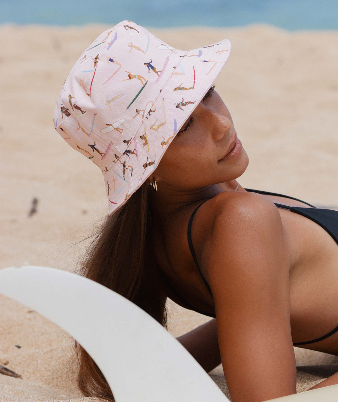 Ladies Sun Hat, Beach Hat, Womens Bucket Hat Hawaiian
