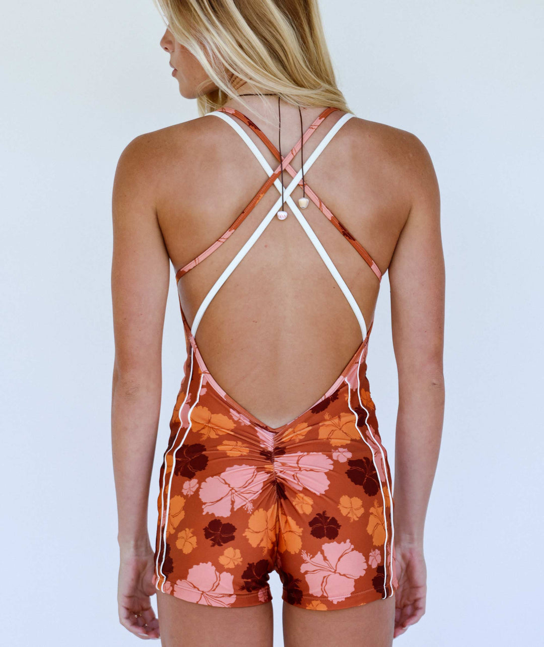 Strait The Label - Mirage Bodysuit Hibiscus Kiss