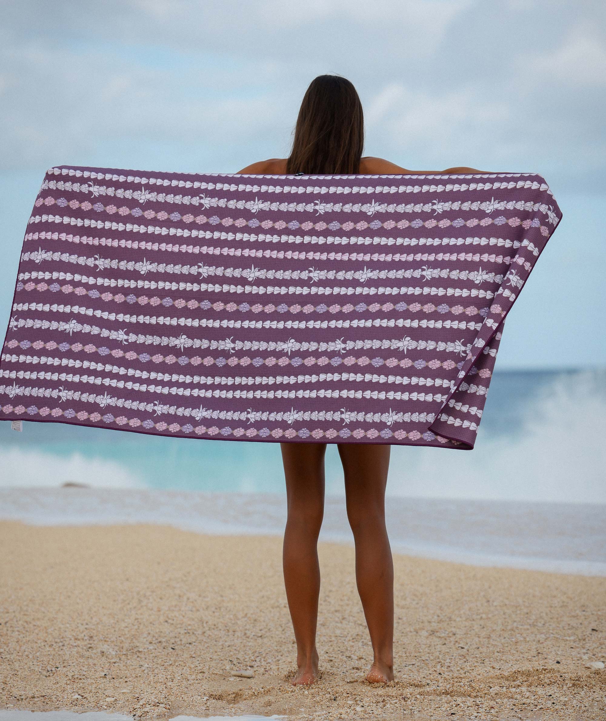 Butterfly Blossom Multi Colour Artistic Inspired Personalised Microfiber Beach Towel, LARGE 147cm/58