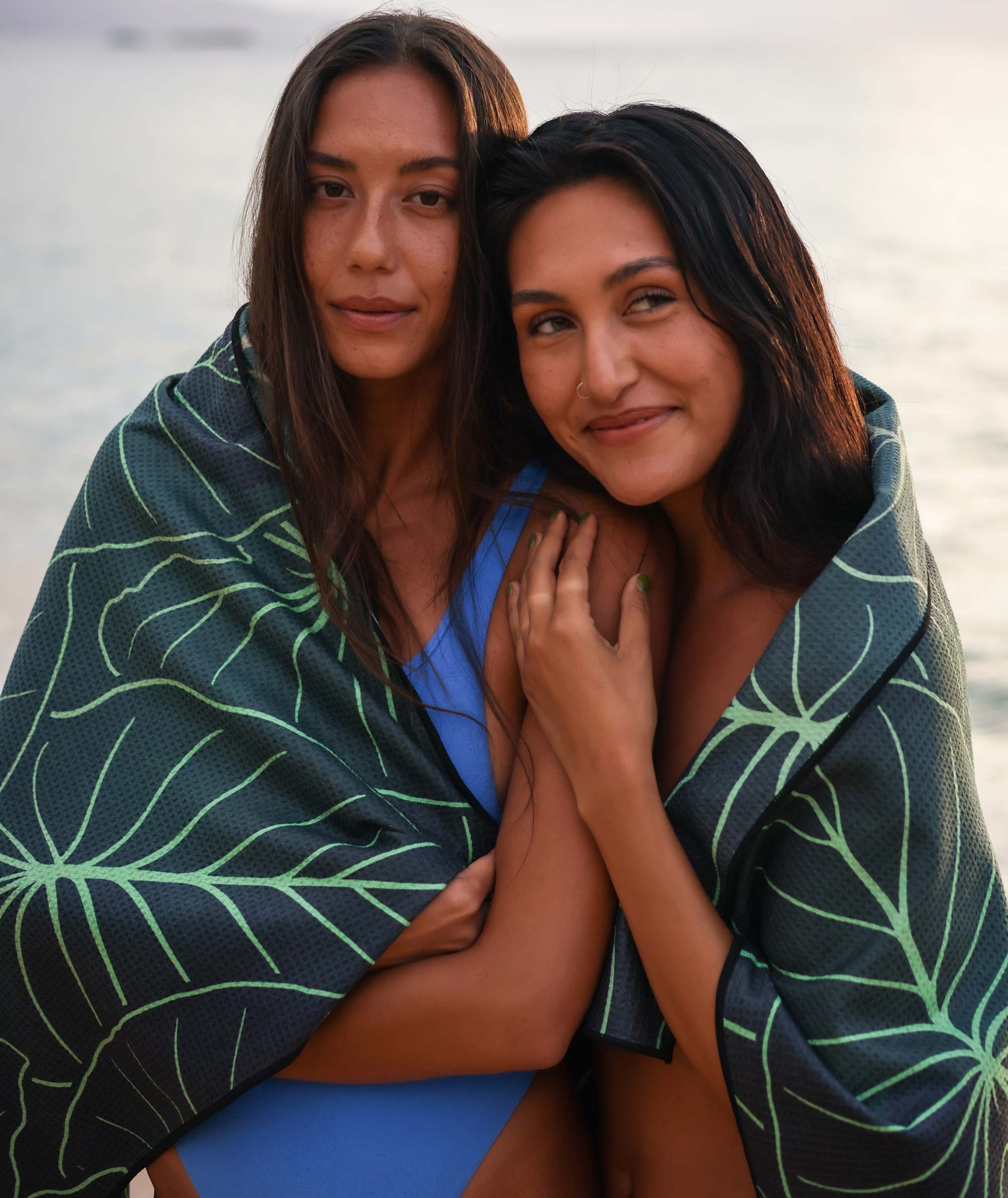 Beach Towel - Green Kalo