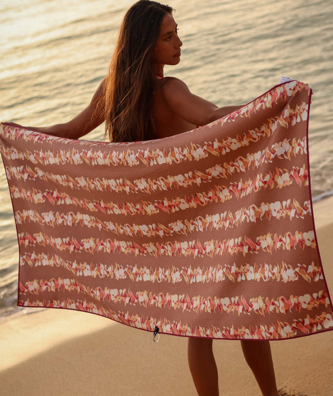 Beach Towel - Rainbow Pua Melia