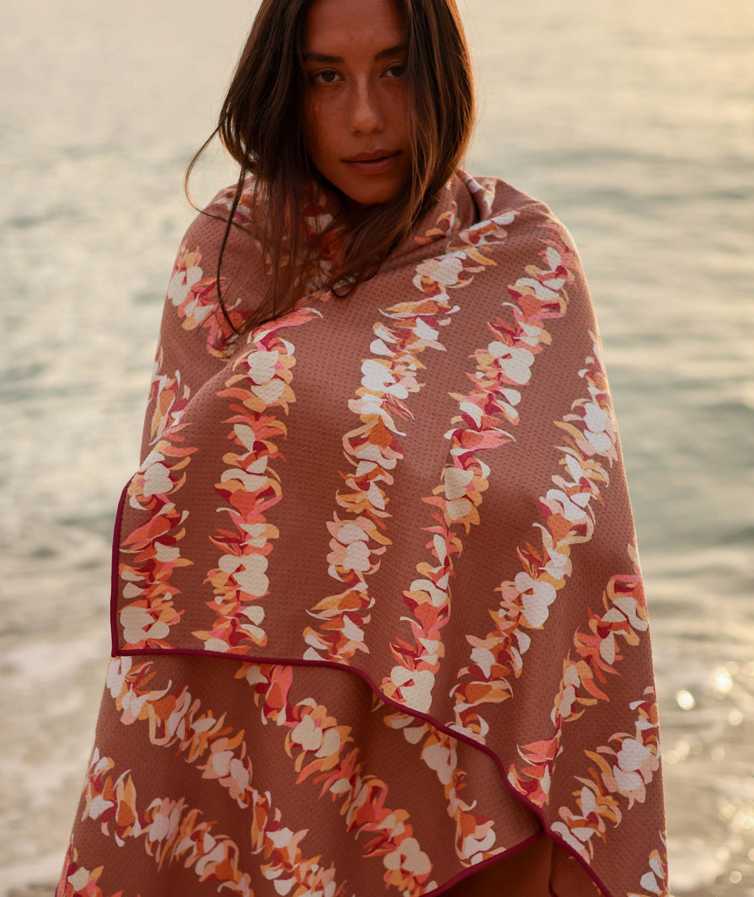 Beach Towel - Rainbow Pua Melia