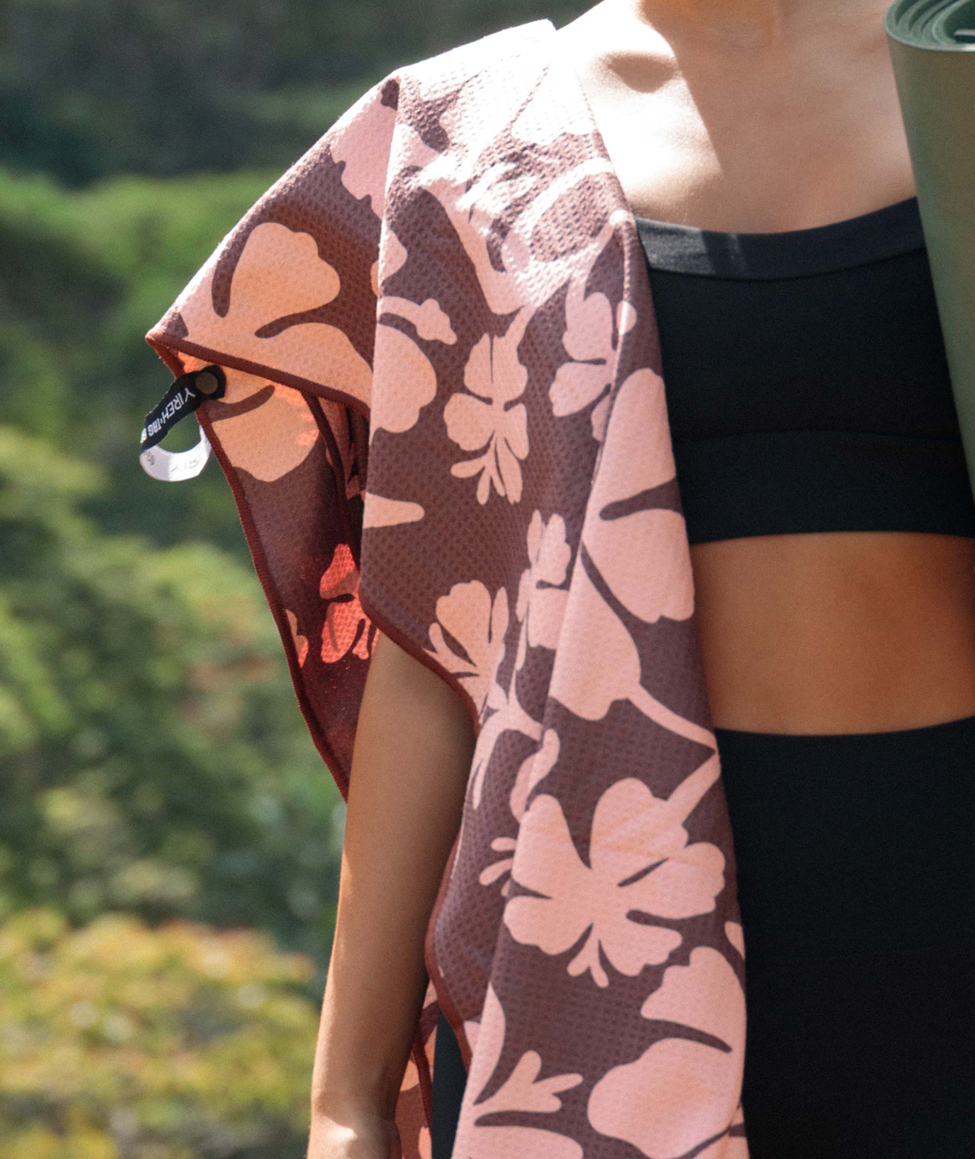 Beach/Yoga Towel - Yireh Vintage Hibiscus